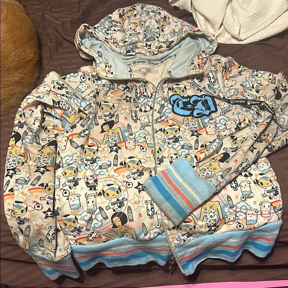 Colorful Graphic Hoodie toki doki